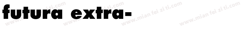 futura extra字体转换